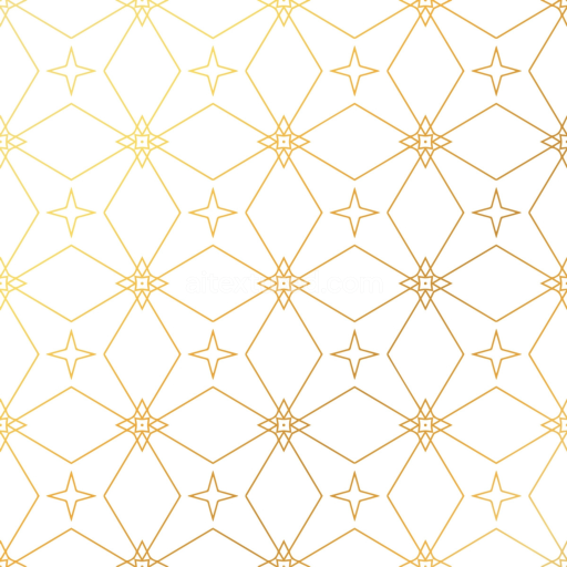Seamless 3D PBR Texture with White Base and Golden Geometric Lines Pattern