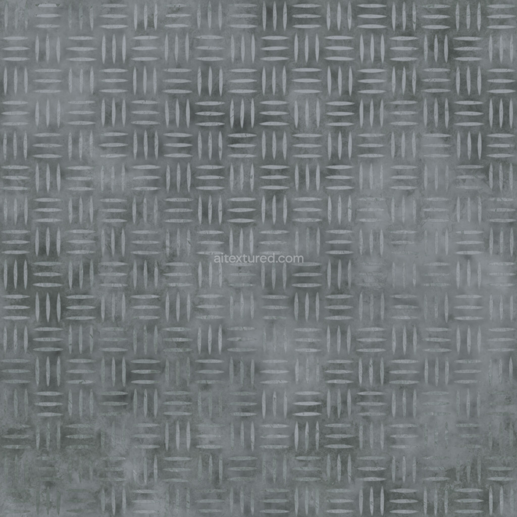 Seamless diamond plate PBR texture for industrial applications