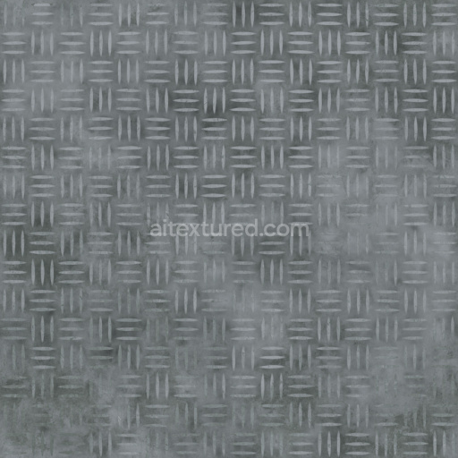 Diamond Plate Metal Texture Seamless Pbr Industrial Pattern Reflective Durable