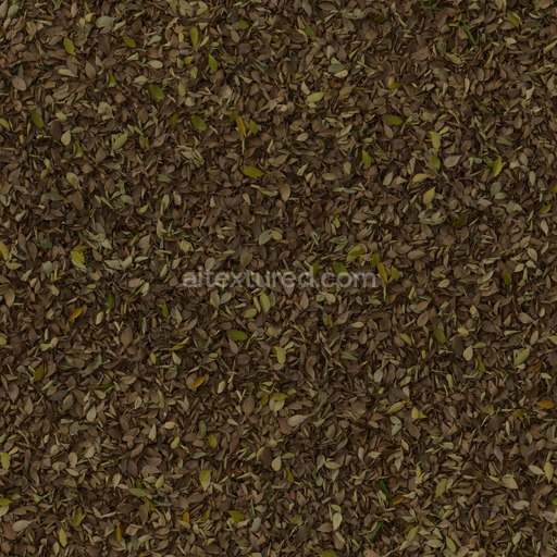 Brown Yellow Green — Leaves Autumn Dry Dry Nature Forest — PBR seamless 3D texture