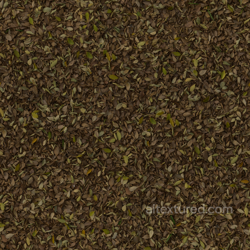 Brown Yellow Green - Leaves Autumn Dry Dry Nature Forest seamless Ground surface PBR texture