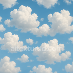 seamless Seamless 3d texture pbr 8k puffy cumulus sunlit cloud highlights surface texture 8k free download PBR