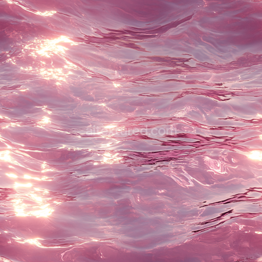 Seamless 3D PBR Texture of Stylized Pink Water Surface with Soft Waves and Reflective Highlights