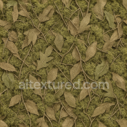 seamless Seamless 3d texture pbr 8k ghillie camouflage fabric with mossy twigs and organic shapes texture 8k free download PBR