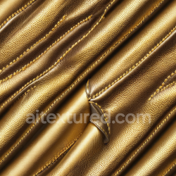 seamless Seamless 3D PBR Golden Pebbled Leather Texture with Prominent Stitched Panels texture 8k free download PBR