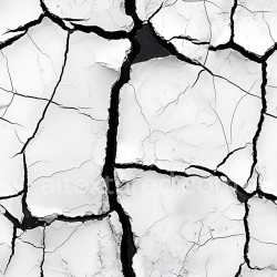 seamless Seamless 3D Cracked White Plaster PBR Texture with Deep Black Crevices texture 8k free download PBR