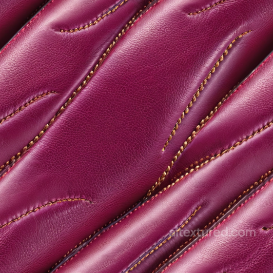 Of Glossy Quilted Purple Leather With Stitched Padded Panels Leather texture preview