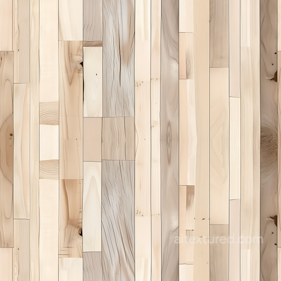 Light Pine Wood Planks PBR Texture with Natural Grain and Knots Wood texture preview