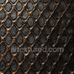 seamless Seamless 3D PBR Texture of Dark Cracked Reptile Skin Scales with Rugged Detailing texture 8k free download PBR