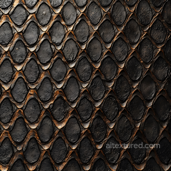 Dark Cracked Reptile Skin Scales Seamless Texture with Rugged Detailing Skin texture preview