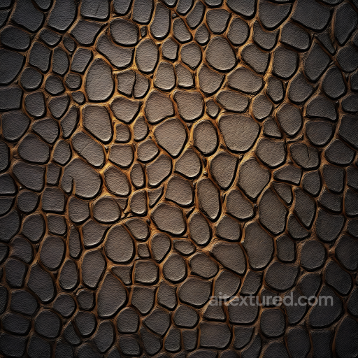 Reptilian Skin Texture Featuring Detailed Scaled Surface and Organic Wrinkles seamless Skin PBR texture