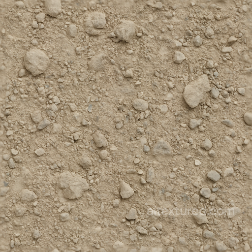 Caliche Ground Surface With Mineral Deposits And Packed Soil Details seamless Ground surface PBR texture
