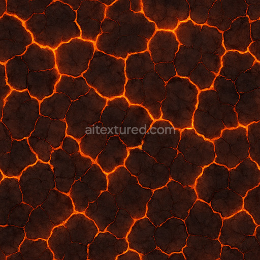 Cracked Fire Ground Texture