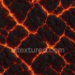 seamless Burning Volcanic Rock Texture texture 8k free download PBR