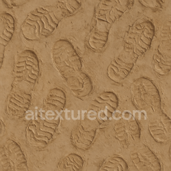 seamless Seamless 3d texture pbr 8k muddy footprints with footprint layering on wet clay texture 8k free download PBR