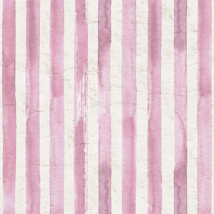 Pink Watercolor Stripes on Paper seamless PBR texture preview