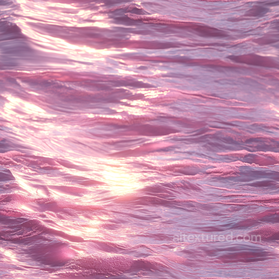 Water PBR Texture with Pink Foam and Gentle Ocean Waves Water texture preview