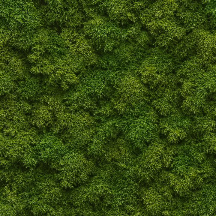 Patterned Forest Moss seamless PBR texture preview