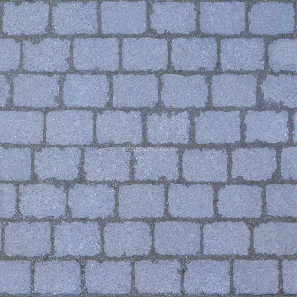 Seamless paving stones PBR texture for 3D modeling