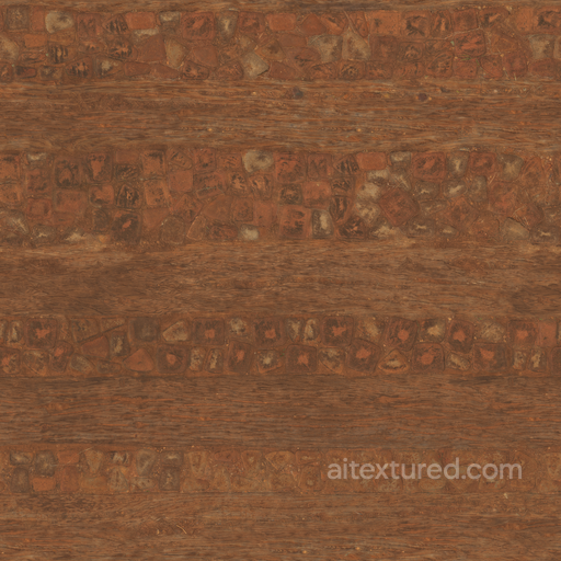 Wood Stone Pathway - Wood Dusty Worn Path Pathway Rocks seamless Wood PBR texture