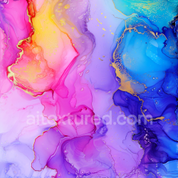 seamless Seamless 3D Alcohol Ink PBR Texture with Pink, Purple & Gold Veining texture 8k free download PBR