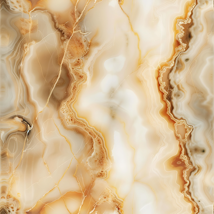 Crema Caramel Natural Marble with Warm Organic Veins seamless PBR texture preview