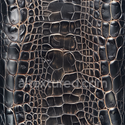 seamless Seamless 3D Black Crocodile Grain Leather PBR Texture with Glossy Finish texture 8k free download PBR