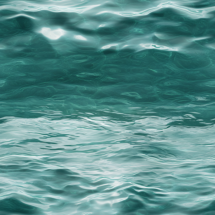 Realistic Ocean Surface Water with Soft Wave Detail seamless PBR texture preview
