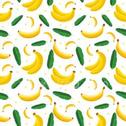 Pattern Bundle - Seamless 3D Pattern PBR Texture Featuring Stylized Yellow Bananas and Tropical Green Leav… texture preview