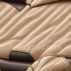 seamless Seamless 3D Quilted Beige Leather PBR Texture with Detailed Stitching and Grain texture 8k free download PBR