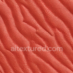 seamless Seamless 3D PBR Texture of Detailed Red Pebbled Grain Leather with Natural Wrinkles texture 8k free download PBR