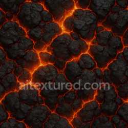 seamless Glowing Volcanic Rock Texture texture 8k free download PBR