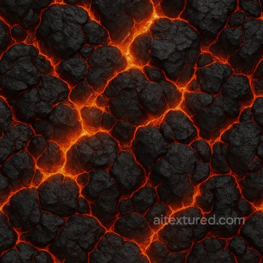 Lava - Glowing Volcanic Rock Texture texture preview