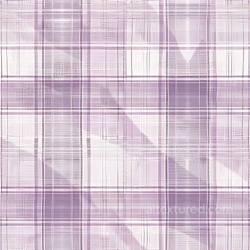Seamless 3D PBR Lavender and White Plaid Fabric Texture with Soft Weave Pattern texture preview