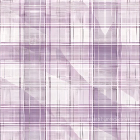 Lavender and White Plaid Fabric Texture with Soft Weave Pattern Plaid texture preview