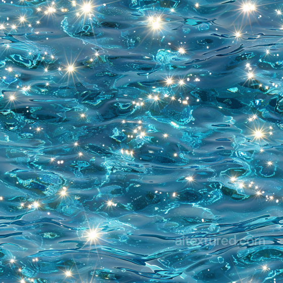 Sparkling Bright Blue Pool Water Seamless Texture with Soft Ripples Water texture preview