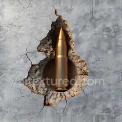 seamless Seamless 3D cracked concrete PBR texture featuring detailed bullet hole damage texture 8k free download PBR