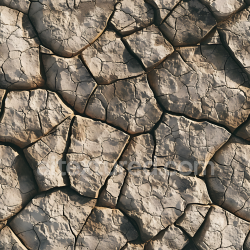 seamless Seamless 3D Cracked Dry Soil Stone Ground PBR Texture with Natural Erosion texture 8k free download PBR