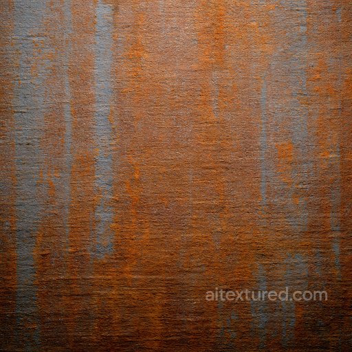 Rusty Cracked Metal PBR Texture with Orange and Blue Patina seamless Rust PBR texture