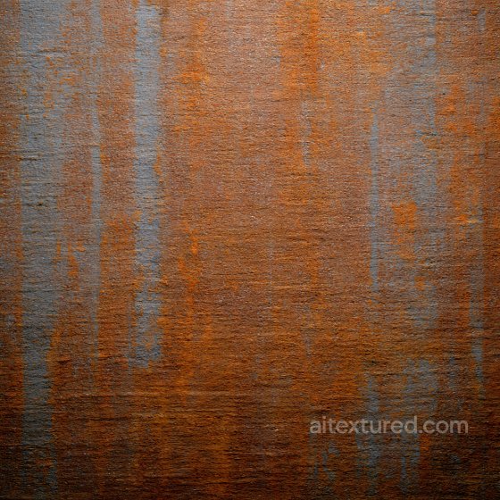 Rusty Cracked Metal PBR Texture with Orange and Blue Patina Rust texture preview