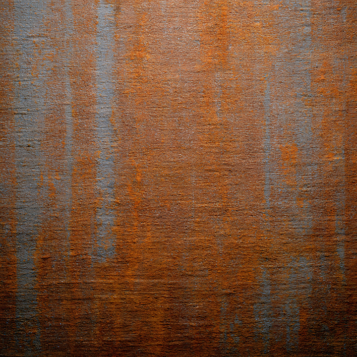 Rusty Cracked Metal with Orange and Blue Patina seamless PBR texture preview