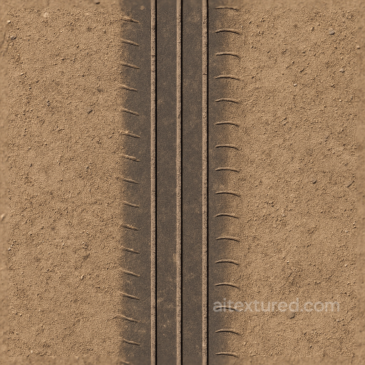 Slick Tire Mark Tire Skid Mark Tire Print Dirt Tire Track Dry Road Dust seamless Tire prints PBR texture