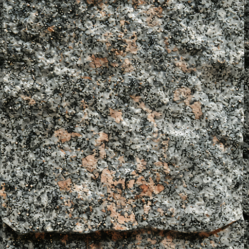 Granite Stone Texture with Natural Moss and Lichen Detailing seamless Stone PBR texture