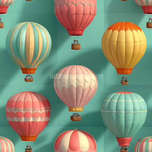 Preview — Seamless 3D Inflated Quilted Vinyl Panels PBR Texture in Pastel Colors