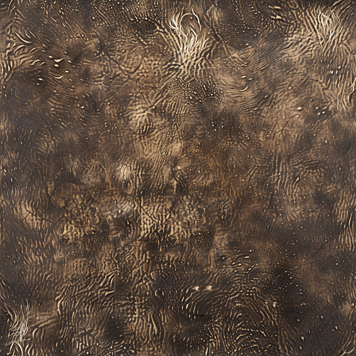 Distressed Dark Brown Leather with Intricate Wrinkles and Fine Scars seamless PBR texture preview