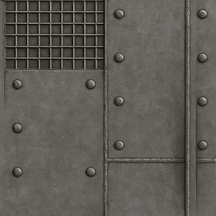 Metal Grate Surface For Industrial Architectural Visualization seamless PBR texture preview