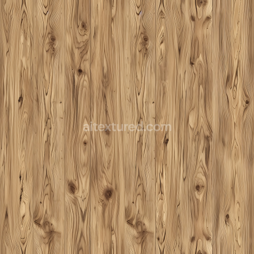 Seamless 3D Pine Wood PBR Texture with Natural Knots and Grain