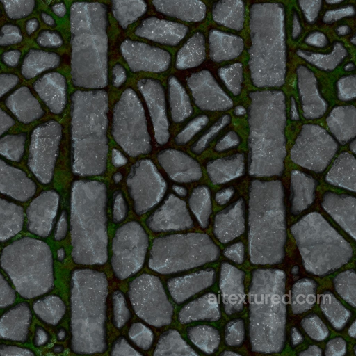 Archviz Floor Ground Path Pathway Rocks Stone - Seamless PBR Texture seamless Rock PBR texture