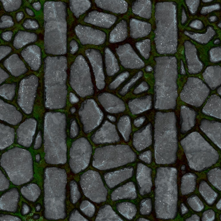Archviz Floor Ground Path Pathway Rocks Stone seamless PBR texture preview