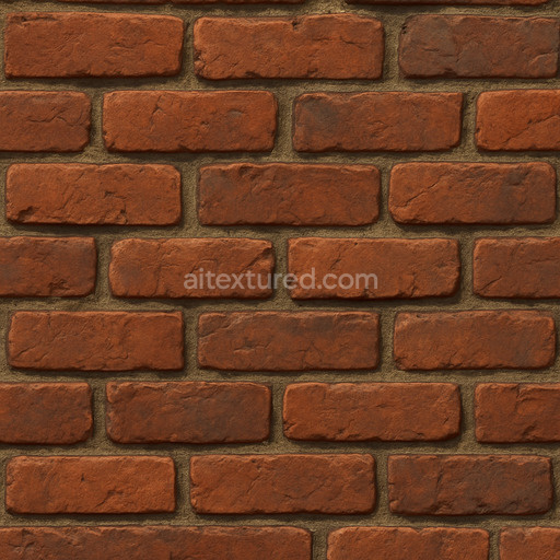 Detailed Painted Brick Texture Seamless 1024X1024